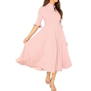Verdusa fit and flare pink dress 🥰 medium